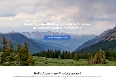 The Photographer’s Blogger | Custom WordPress Website
