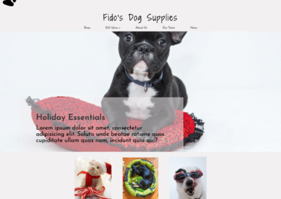 Fido’s Dog Supplies | Pet Store Mockup