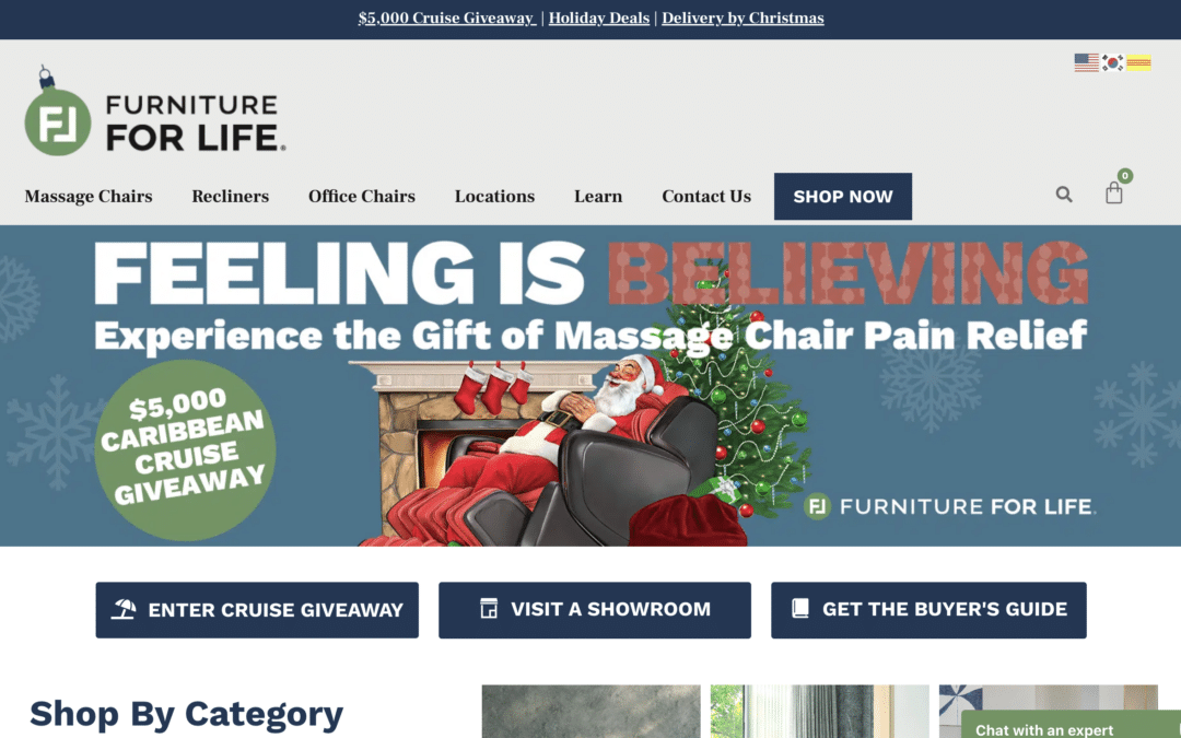 Furniture For Life | Woocommerce elementor website